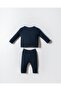 Licensed Baby Boy Double Set Usb2610-B (100% Cotton) Navy Blue - 5