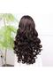 Light Brown with Baby Hair Fiber Synthetic Dense Wavy Tulle Wig - 5