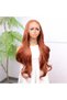 Fiber Synthetic Tulle Wig with Copper Baby Hair - 3