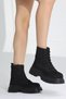 Hera Lace-Up Black Suede Women's Boots - 2
