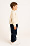 Boy's Navy Blue Inside Sh Fleece-Lined Sweatpants, Ages 5–14, Cotton - 3