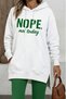 Women's Long Sleeve Hooded Lace up Viscose Two Thread Sweat - 3