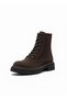 Brown Suede Women's Genuine Leather Boots 645.46606 - 2