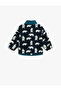 Baby Boy Navy Blue Patterned Sweatshirt 3WMB10316TK - 2