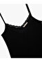 Lace Detailed V-Neck Thin Strap Mini Nightgown - 5