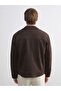 Lcw Vision Brown Shirt Collar Suede Men's Jacket - 5