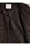 Lcw Vision Brown Shirt Collar Suede Men's Jacket - 8