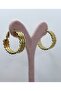 Steel Gold Hoop Earrings - 6
