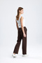 High Waist Scuba Pants with Front Seam - 6
