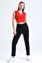 Bt18677555 Black High Waist Stretch Fabric Stretchy Mom Jeans Denim Pants - 5