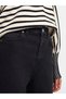 Bt15238682 Women's High Waist Non-Fading Black Stretch Fabric Mom Jeans Denim Pants - 4