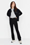 Bt13982108 Women's 90's Black Flared High Waist Extra L Stretch Fabric Jeans Denim Pants - 2