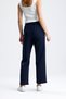 High Waist Scuba Pants with Front Seam - 7