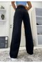 Bt16751216 Black Super High Waist 90's Wide Leg Wide Leg Loose Comfort Stretch Fabric Jeans - 4