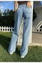 Bt17274408 Women Acid Snow Wash High Waist Jeans Pants - 3