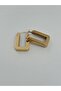 Gold Rectangular Cube Clip-On Non-Tarnish Steel Earrings - 4