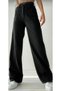 Bt19380870 Jeans Women's Colorfast Black High Waist Stretch Fabric Loose Pants - 3