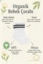 6 Pairs of Organic Cotton Baby Socks with Hoop Stitch-Free Combed Cotton Socks for Girls and Boys (Black and White) - 5