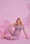 Women's Ribbed Short Sleeve Pajama Set - 2