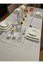 Laceless Dowry Living Room Tablecloth with French Lace and Pico Wrap Detail - 2