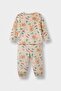 Baby Boy Pajama Set New Year Themed Long Sleeve Velour Top Long Bottom (25 Wn)