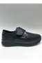 Genuine Leather, Adjustable, Orthopedic, Black Color, Lightweight Walking Soles, Men's Shoes