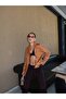 Single Button Double-Breasted Suede Jacket - 5