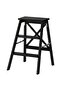 BEKVÄM Step stool, black, 63 cm