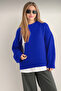 Women's Crew Neck Oversize Knitwear Sweater