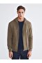 Hooded Long Sleeve Men's Zippered Sweatshirt
