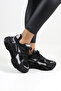 Black Women's Sneaker - Stylish and Comfortable High Platform Sole Casual Shoes - 5