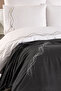 Marbelle 100% Cotton Marble Pattern Embroidered, Pique Bedspread Covered 7-Piece Double Duvet Cover Set - 4