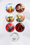Borderlands Video Game Bag Ornament Pin Button Badge Set (6 Pcs)