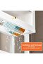 3-Tier Over-the-Sink Dish Drying Rack with Lid (White) - 5
