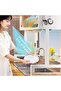 3-Tier Over-the-Sink Dish Drying Rack with Lid (White) - 6