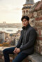 Men's Anthracite Non-Pilling Mock Neck Standard Full Zip 3-Pocket Men's Fleece Cardigan - 6