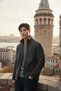 Men's Anthracite Non-Pilling Mock Neck Standard Full Zip 3-Pocket Men's Fleece Cardigan - 5