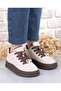 25421 Women's High Sole Premium Soft Leather Emoji Sneakers - 6