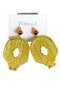 Gold Color Stone Detailed Earrings (Pair) - 2