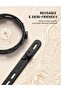 10-Pack Silicone Cable Ties Cord Organizer Strap (Black) - 6