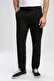Matteos regular-high waist loose straight cut straight leg black men's trousers - 2