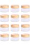 12 Pieces Glass Cosmetic Containers