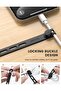 10-Pack Silicone Cable Ties Cord Organizer Strap (Black) - 3