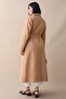 Lined Cashmere Double-Breasted Camel Coat - 3