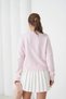 Women's Pink Crew Neck Button Detail Soft Textured Knitwear Cardigan - 8