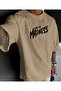 Men's Graffiti Bear Printed Oversized T-Shirt - 2