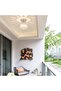 Crystal Ceiling Light Round Entryway Light for Stair Hallway Cafe Bar ∅14cm Bulbs NOT Included - 2