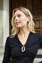 Women's Lightweight Shiny Stylish Stretchy Fabric V-Neck Gathered Front Long Sleeve Blouse with Accessories-Black - 6