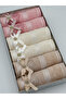 6-Piece Bow-Stone Guipure Boxed Dowry Set 30X50 Velvet Kitchen Towel - 3