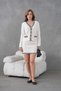Women's Stone Button Detail Cardigan Skirt Knitwear Top and Bottom Set - 8